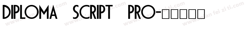 Diploma Script Pro字体转换